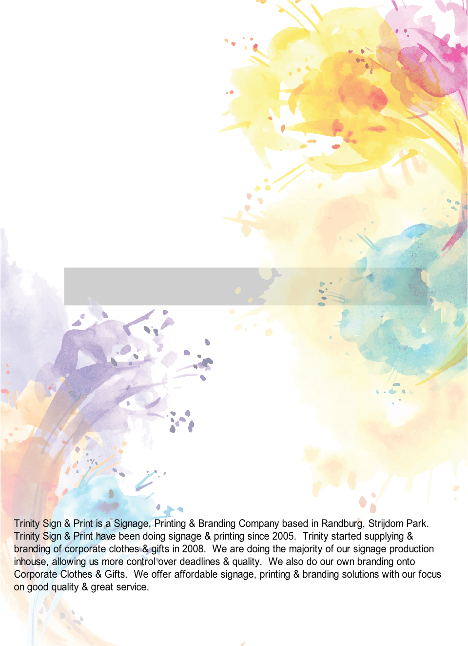 Signage, Printing & Branding